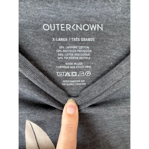 Outerknown Graphic Tee XL – “The Only Gun You Need” – Gray – NWT - Picture 5 of 6